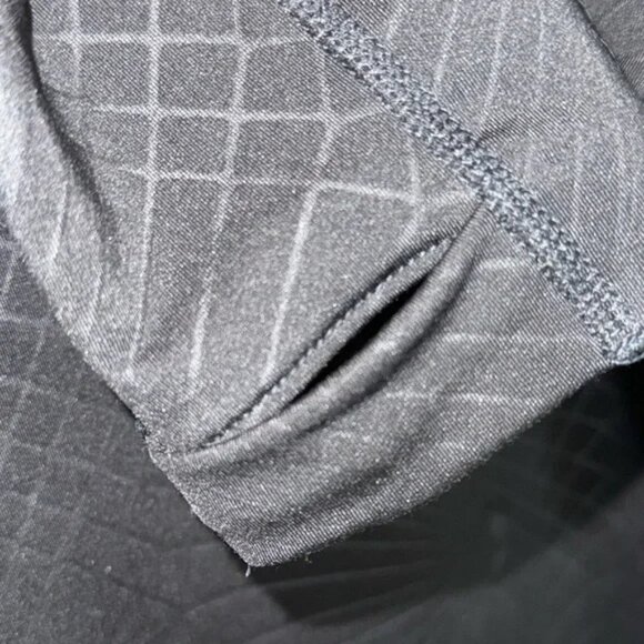 Nike Pro Hyperwarm Black Patterned Half-Zip Pullover Size XL - Picture 4 of 7